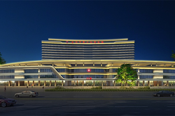 林州市第二人民醫院亮化工程效果