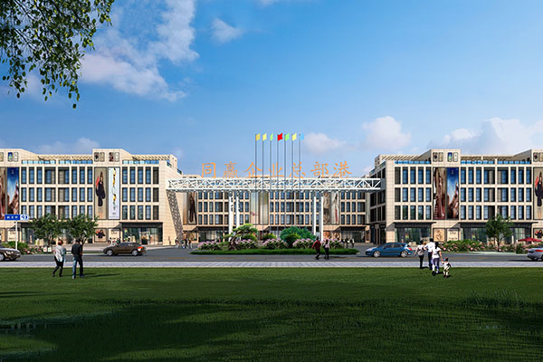 鄭州同贏(yíng)企業(yè)總部港商業(yè)樓亮化工程施工前效果