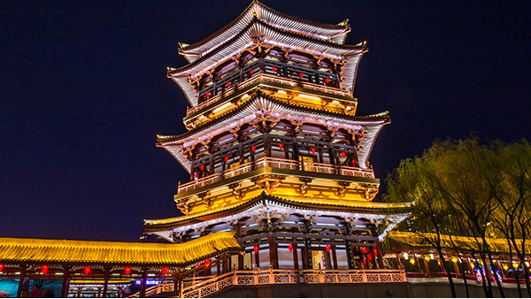 景觀(guān)照明要注重保持古建筑的真實(shí)性