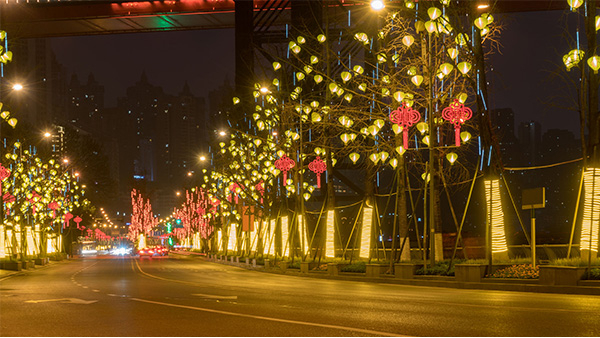 道路景觀(guān)亮化一定要滿(mǎn)足夜間的交通需求