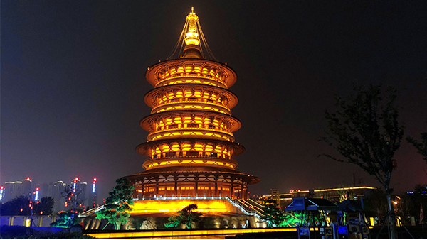古塔夜景燈光工程彰顯其獨特的視覺(jué)魅力