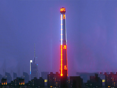 煙囪亮化設計-滿(mǎn)足城市夜景美化