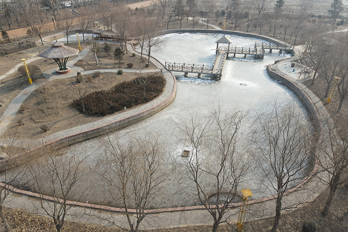 公園景觀(guān)照明前效果