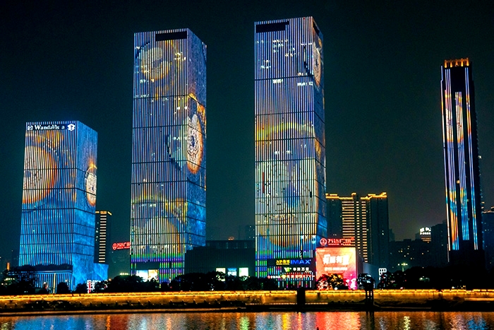 寫(xiě)字樓外墻亮化