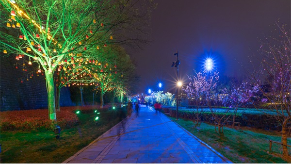 公園夜景燈光亮化如何做才能吸引人？