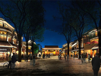 商業(yè)街夜景亮化-凸顯個(gè)性化設計效果