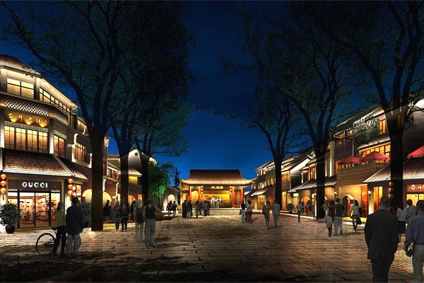 商業(yè)街夜景亮化-凸顯個(gè)性化設計效果